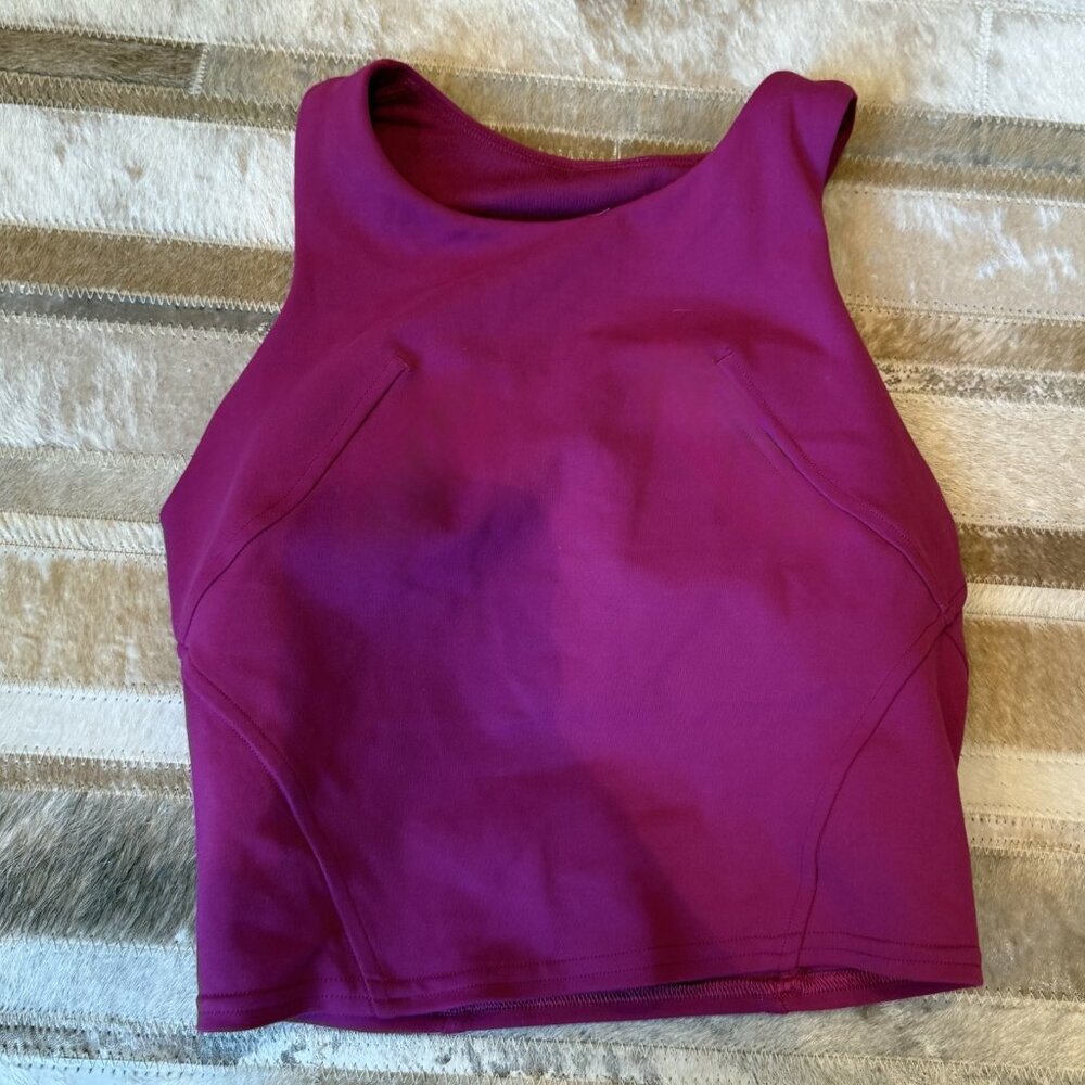 Lululemon Cropped Purple Shirt